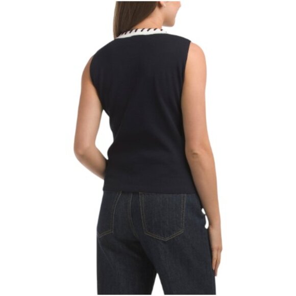 ZOE & CLAIRE Sleeveless Sweater - Picture 2 of 4